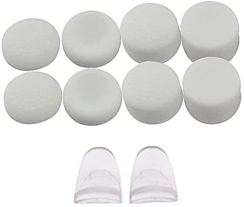Jayamer L2 R2 Extended Triggers Button  Plus  Silicone Analog Thumb Stick Grip Cap Thumbsticks Joystick Cap Cover for Sony PS4 PS4 Pro Slim Controller -White-