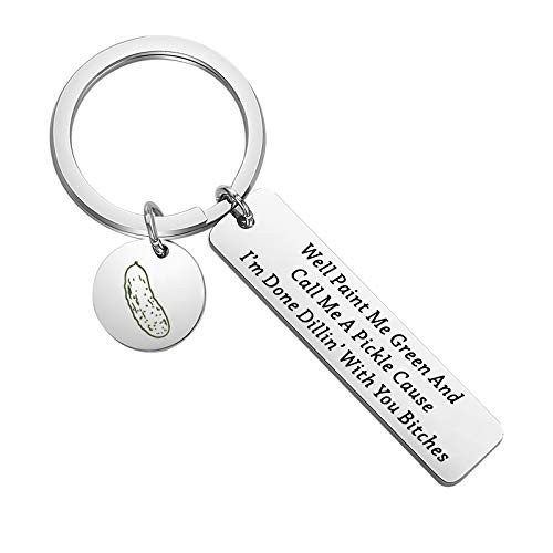 Funny Pickle Gift Well Paint Me Green and Call Me A Pickle Cause Im Done Dillin with You Bitches Novelty Humor Gift -Well Paint Me Green K-