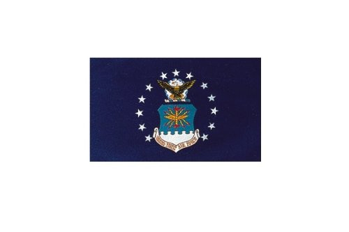 5 Ft United States Air Force Bicycle Safety Flag with Rear Axle Mounting Bracket