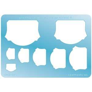 Cool Tools - Jewelry Shape Template - Shield 6