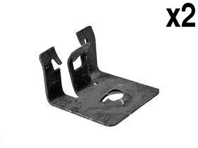 BMW e39 Right Angle Clamp set -x2 brackets- Front Bumper Cover GENUINE