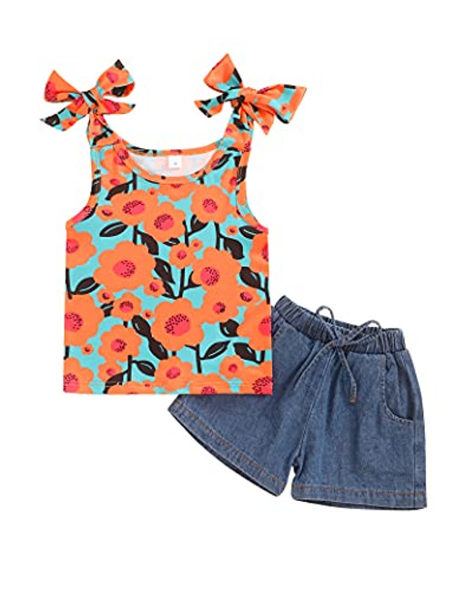 Oklady Toddler Girl Outfits Baby Girl Summer Clothes Toddler Girl Shorts for Girls 12-18 Months