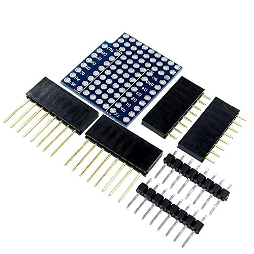 Anncus -D19- 5PCS ProtoBoard Shield for WeMos D1 Mini Double Sided perf Board