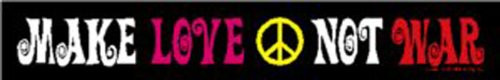 C and D Visionary Licenses Products Make Love Not War Sticker