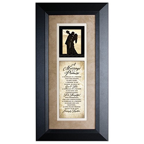 Marriage Promise Wood Framed Art with Easel
