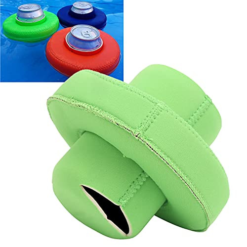Jinyi Can Pool Floats- Floating Drink Holder Drink Floats Cover Swimming Supplies for Swimming Pool Beach- Lake- River-Green-