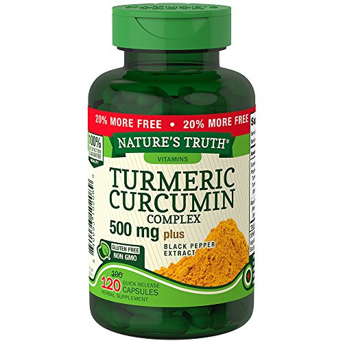 Nature's Truth Turmeric Curcumin Complex 500 mg Plus Black Pepper Extract- 120 Count