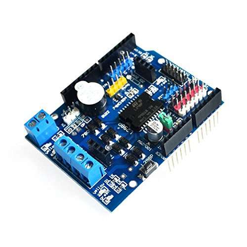 Anncus ?AH Robot?L298P PWM Speed Controller Dual High-Power H-Bridge Driver-Bluetooth Interface- L298P Motor Shield Board for