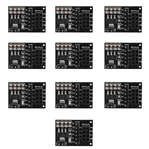 10PCS Black Socket Adapter Board-3.3V 8Pin NRF24L01 Plus Wireless Module Pinboard Socket Adapter Module Board 10PCS Black Socket Adapter Board-3.3V 8Pin NRF24L01 Plus Wireless Module Pinboard Socket Adapter Module Board