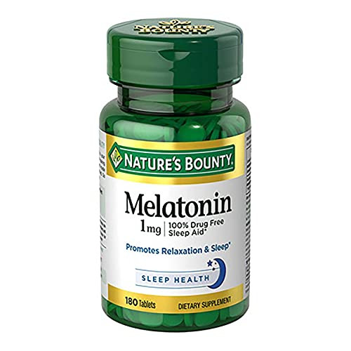Nature's Bounty Melatonin 1 mg Tablets- 180 Count