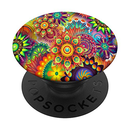 Painting Psychedelic Abstract Watercolor Paint Vector Artist PopSockets PopGrip: Swappable Grip for Phones  and  Tablets