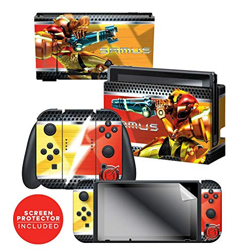 Controller Gear Nintendo Switch Skin & Screen Protector Set - Metroid - "Samus Vs" - Nintendo Switch