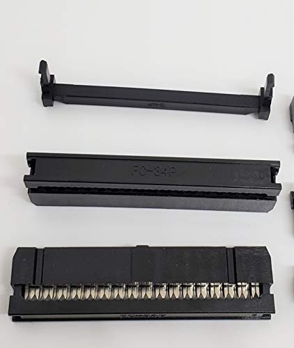 Pc Accessories -5 Sets 2X17 34-Pin 2.54mm Dual Row IDC Socket for 1.27mm Flat Ribbon Cable- 5-Pack-