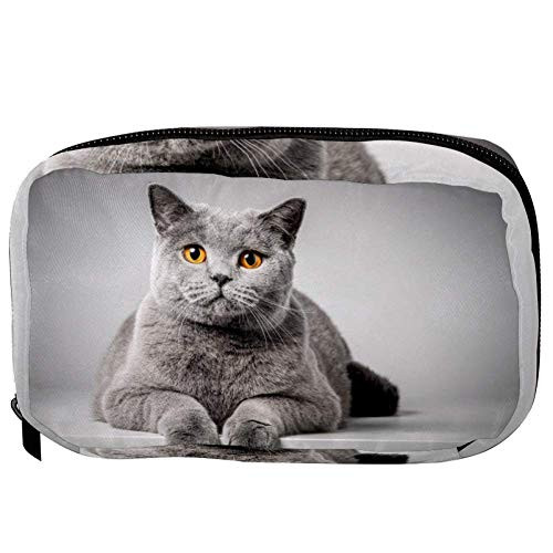 Inhomer Toiletry Bags for Women Cat Lying On The Table Travel Cosmetic Makeup Pouch Handy Pencil Cases Inhomer Toiletry Bags for Women Cat Lying On The Table Travel Cosmetic Makeup Pouch Handy Pencil Cases