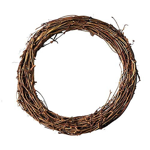 Simoutal Grapevine Wreath DIY Crafts Natural Dried Round Grapevines Wreath Bulk for Decoration- Crafts -8 Inch- 4 Pack-