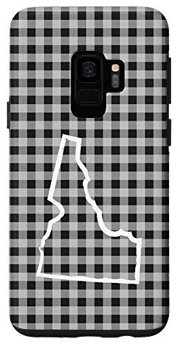 Galaxy S9 Idaho Home- Boise Buffalo Plaid Check Gear- Vintage Map Case