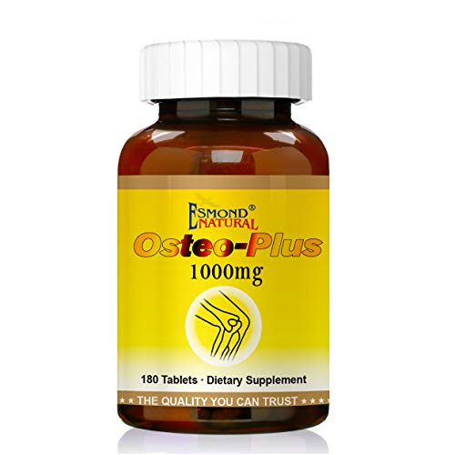 Esmond Natural: Osteo-Plus- GMP- Natural Product Assn Certified- Made in USA - 1000mg- 180 Tablets