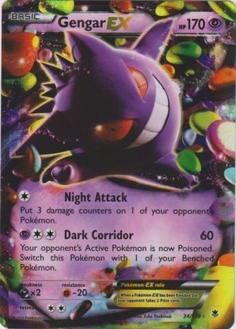 Pokemon - Gengar -34/119- - XY Phantom Forces - Holo