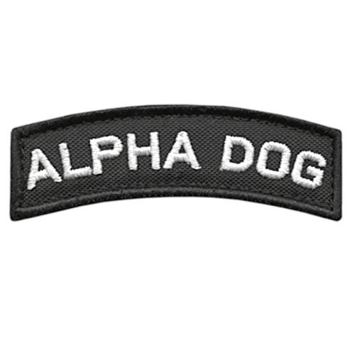 LEGEEON Alpha Dog Shoulder Tab US Army Military Morale Tactical Fastener Patch