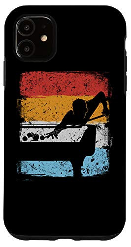 iPhone 11 Retro Billiard Player Snooker Billiards Billiard Table Gift Case