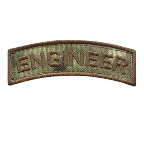 LEGEEON Engineer Shoulder Tab Badge Multicam OCP US Army Tactical Morale Hook and Loop Patch