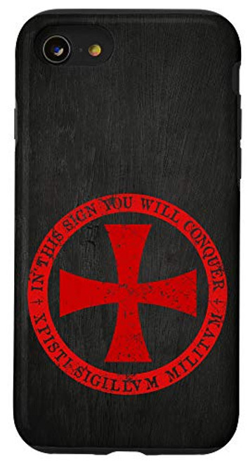 iPhone SE -2020- / 7 / 8 Knights Templar - Maltese Cross Shield Medieval Crusader Case