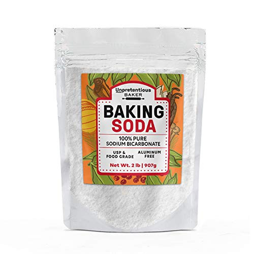 Baking Soda- 2 lbs. by Unpretentious Baker- Gluten-Free- Highest Quality Food and USP Grade- Non-GMO- Pesticide Free- Great for Baking and Cooking- Leavening Agent- Pure Sodium Bicarbonate Baking Soda- 2 lbs. by Unpretentious Baker- Gluten-Free- Highest Quality Food and USP Grade- Non-GMO- Pesticide Free- Great for Baking and Cooking- Leavening Agent- Pure Sodium Bicarbonate