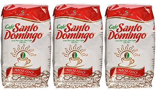 Cafe Molido Santo Domingo Coffee 1 Lb. Bags 3-pack 3 Lbs. Total