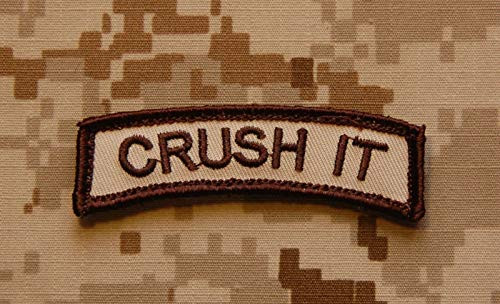 Crush IT Tab Patch Naval Special Warfare Afghanistan US Navy Seal NWU II AOR1
