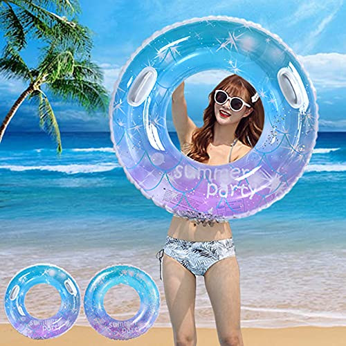 Chaoji Inflatable Pool Floats Colorful Pool Floaties Beach Floaty Toys Baby Swimming Ring for Outdoor Swimming Pool
