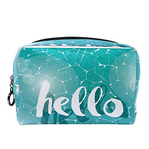 Makeup Bag Zipper Closure Cosmetic Bag- swimming pool summer Makeup Bag Zipper Closure Cosmetic Bag- swimming pool summer