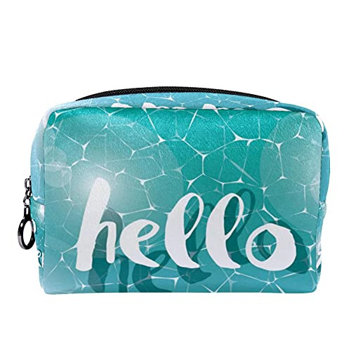 Cosmetic Bag Zipper Closure Makeup Bag- swimming pool summer Cosmetic Bag Zipper Closure Makeup Bag- swimming pool summer