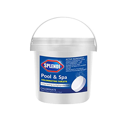 300Pcs Chlorine Pool Tablets- Swimming Pool Chlorinating Tablets- Long Lasting Chlorinate Tabs- Hot Tub Spa Maintenance Kit- Chlorinated Tablets for Pools Over 5000 Gallons to Improve Water Quality