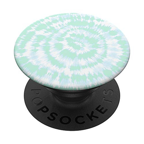 Light Mint Sea foam Green Tie Dye Swirl Pattern Design PopSockets PopGrip: Swappable Grip for Phones  and  Tablets