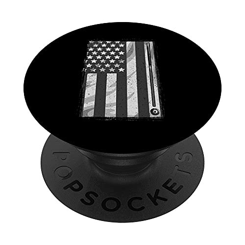 Funny Billiards Pool Hall Snooker USA Flag American Flags PopSockets Swappable PopGrip