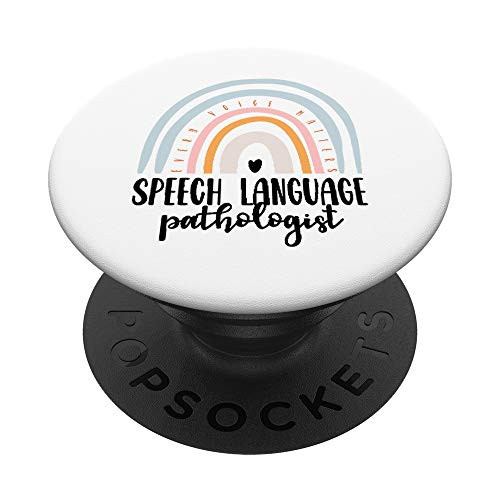 Speech Language Pathologist Speech Therapy SLP Gift Boho PopSockets PopGrip: Swappable Grip for Phones  and  Tablets