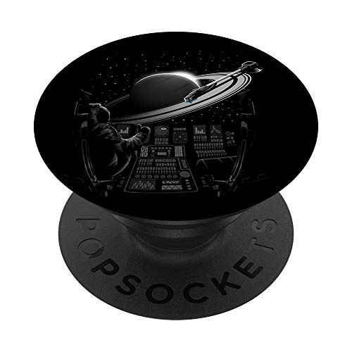 Planetary saturn turntable PopSockets PopGrip: Swappable Grip for Phones  and  Tablets