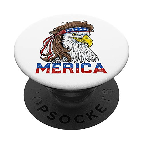 MERICA BALD EAGLE - REDNECK BALD EAGLE WITH MULLET USA PopSockets PopGrip: Swappable Grip for Phones and Tablets MERICA BALD EAGLE - REDNECK BALD EAGLE WITH MULLET USA PopSockets PopGrip: Swappable Grip for Phones and Tablets