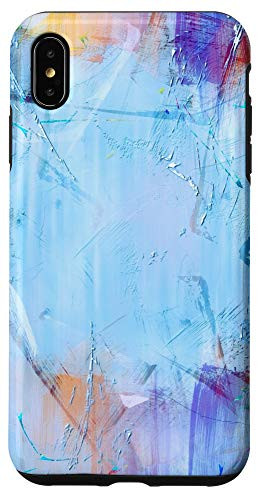 iPhone XS Max Watercolor Paint Blues Pretty Summer Pattern Case
