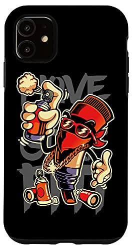 iPhone 11 I Love Graffiti Art Spray Paint Graffiti Artist Urban Case