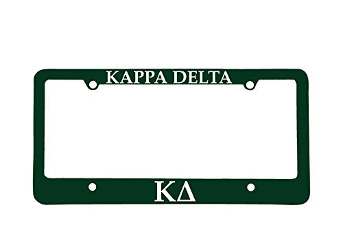 Officially Licensed Kappa Delta License Plate Frame - Green