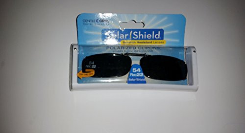 Solar Shield 54 Rec 22 Full Frame Polarized Clip-on Sunglasses Gray Lenses