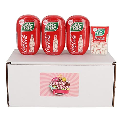 Tic Tac Mints Coca Cola Flavor Limited Edition 3.4oz -Pack of 3-  Plus  Free 1oz Pack
