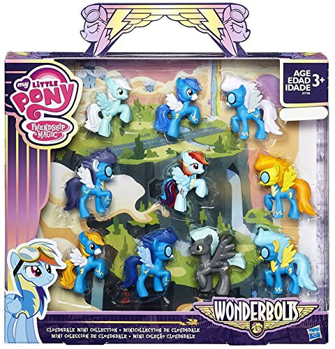 My Little Pony Friendship is Magic Wonderbolts Cloudsdale Mini Collection Exclusive 3 Mini Figure 10-Pack