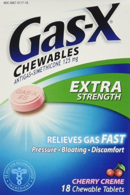 Gas-X Extra Strength Cherry Creme Chewable Tablets- 54 Count