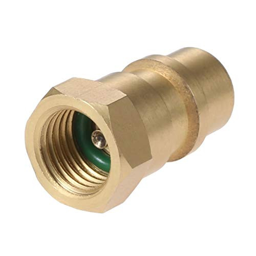 QWXZ Air conditioning repair 1Pc R12 R22 R502 Screw To R134A Fast Conversion Adapter Valve 1/4'' SAE To 8v1 Thread Brass Car Air-conditioning Installation Check valve