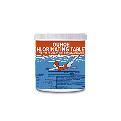 TOPUUTP Chlorine Pool Tablets-Chlorinating Tablets Swimming Pool-50Pcs Chlorine Swimming Pool Tablet Tablets Chlorine-Chlorinating Tablets for Pool