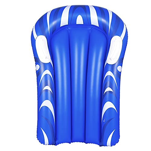 BESPORTBLE Inflatable Boogie Boards for Kids Learn to Swim Water Boards Swimming Pool Floating Surf Body Board for Beach