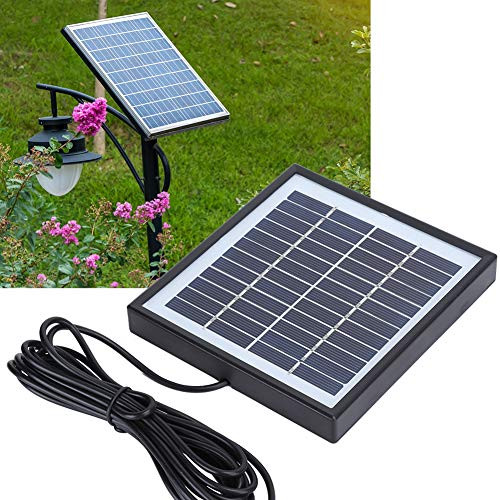 Nivvity Solar Board- 2W 12V Portable Solar Charger Multifunctional Solar Panel Polysilicon Charging Board with Border for Outdoor Camping