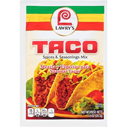 Lawry's Taco Seasoning Mix- 1 oz - Pack of 12 -